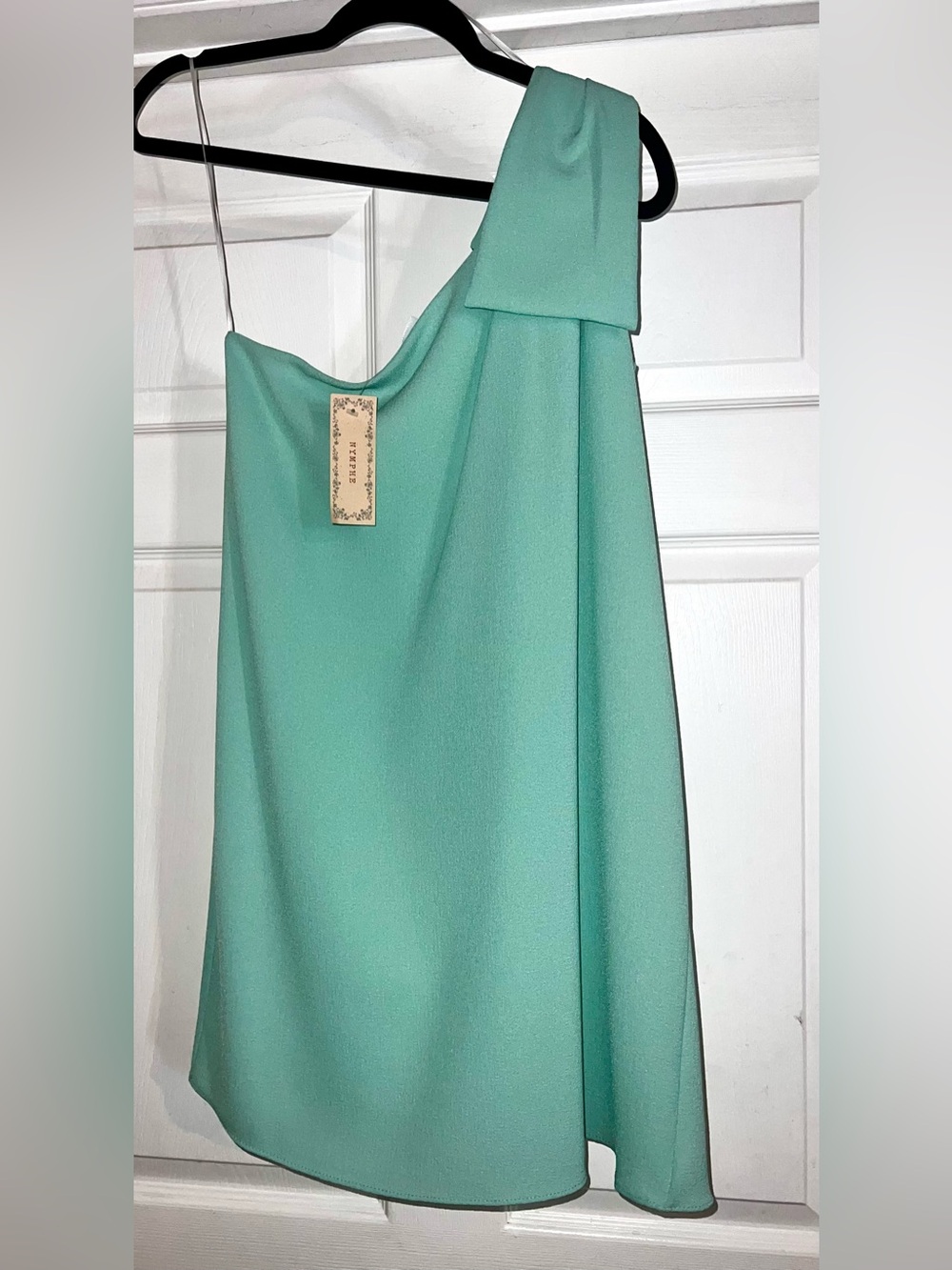 NYMPHE Mint Green One-Shoulder Dress